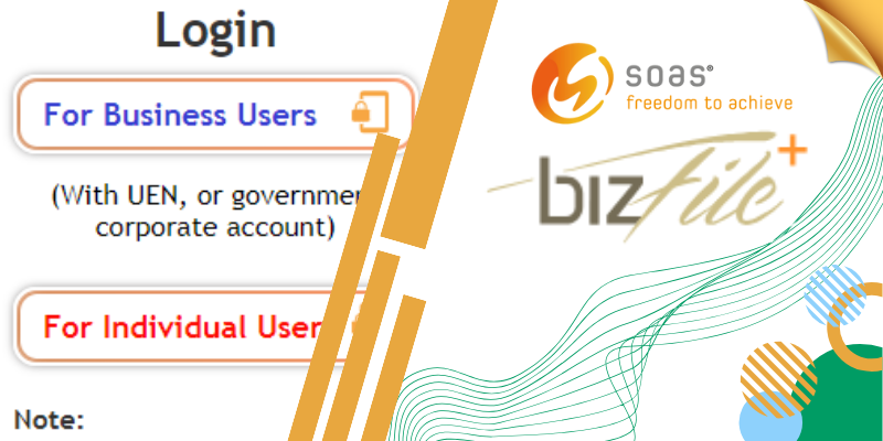 Login BizFile as a business user