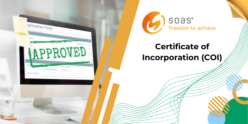 Certificate of Incorporation COI